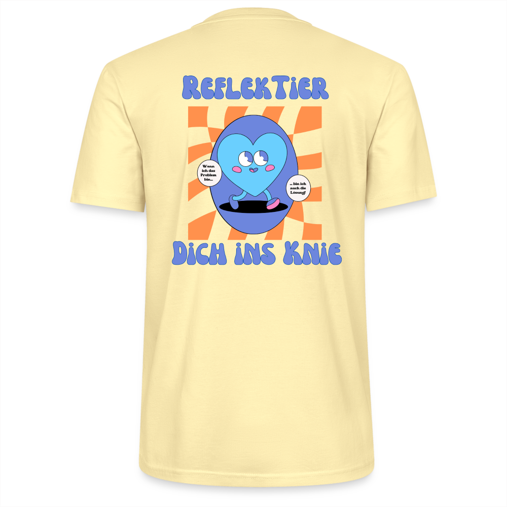 Reflektier dich ins Knie - Unisex - Blau - Creme