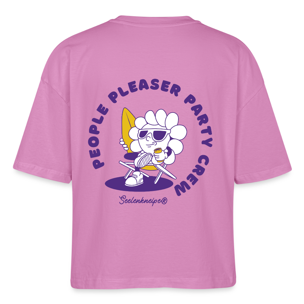 People Pleaser Party Crew 2.0 - Frauen Boxy Bio-T-Shirt - Pink