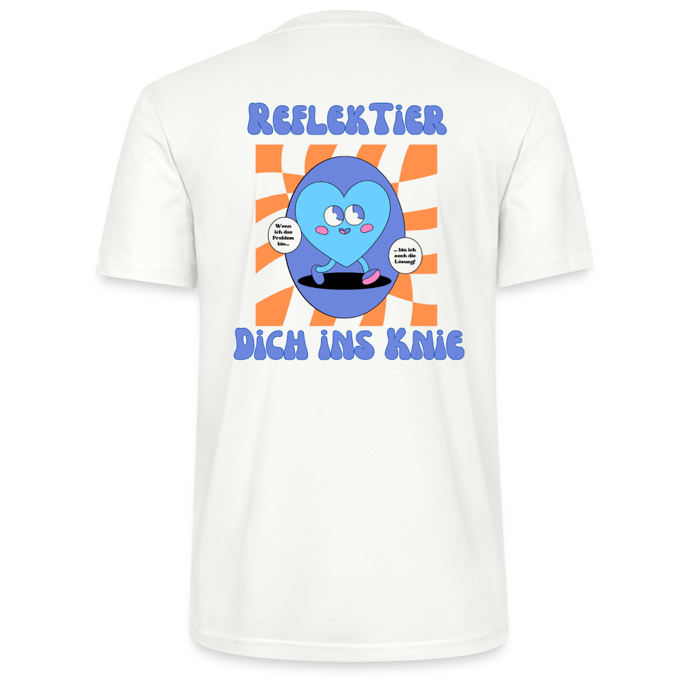 Reflektier dich ins Knie - Unisex - Blau - Weiß