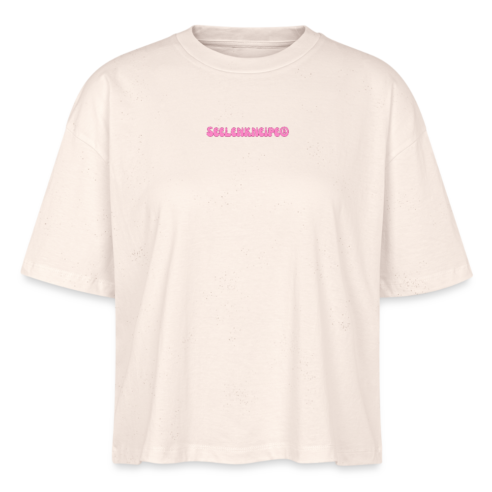 Reflektier dich ins Knie 2.0 - Frauen Boxy Bio-T-Shirt - Naturweiß