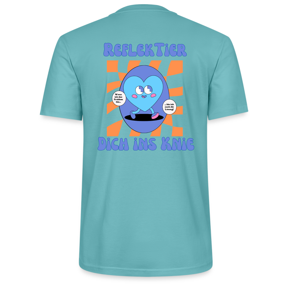 Reflektier dich ins Knie - Unisex - Blau - Pastelltürkis