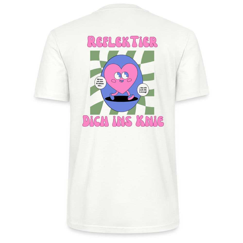 Reflektier dich ins Knie - Unisex - Pink - Weiß