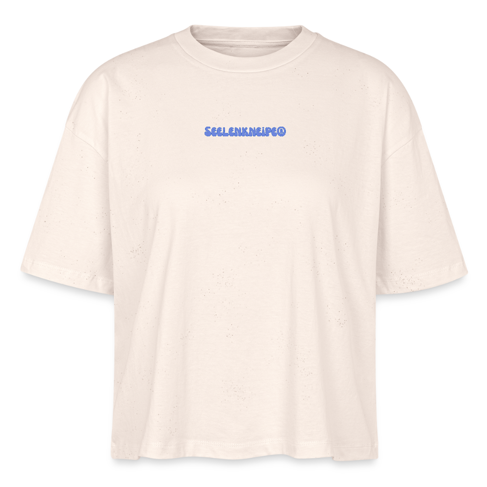 Reflektier dich ins Knie 2.0 - Frauen Boxy Bio-T-Shirt - Naturweiß